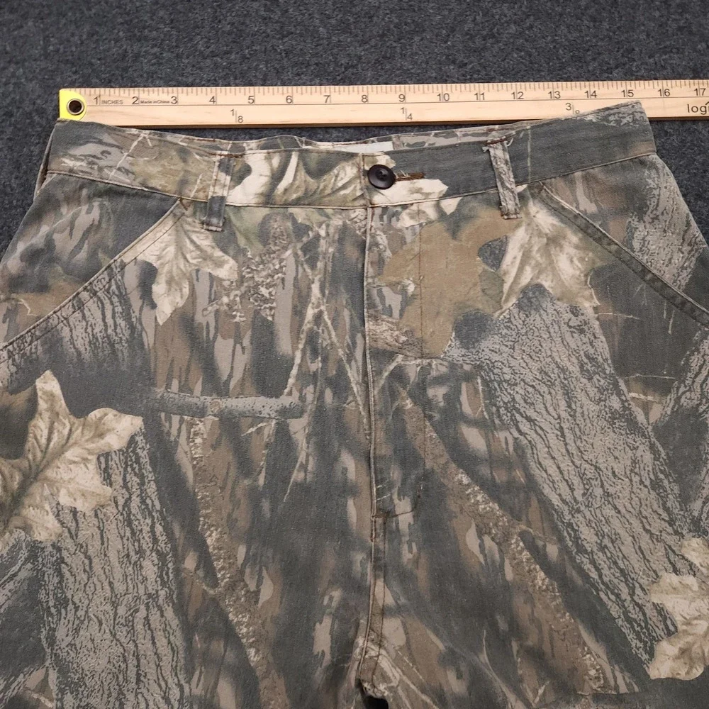 Jerzees Mens Medium Outdoor Hunting Camo‎ Cargo Pants Camouflage Vintage